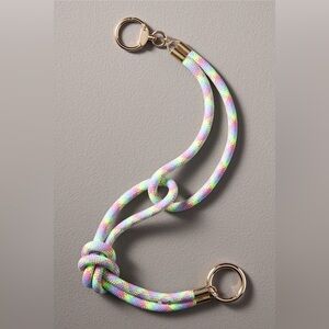 NWT Anthropologie Sporty Cord Bag Charm Lime